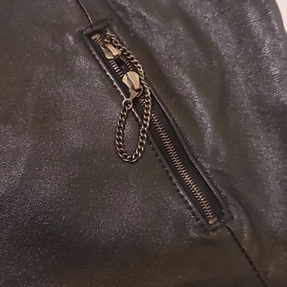 Firenze vintage leather skirt size 10 - Picture 5 of 7